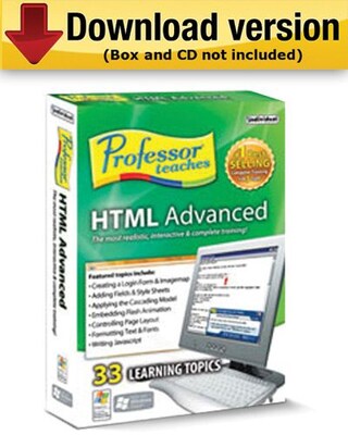 Individual Software Professor Teaches HTML Advanced (Download Version)