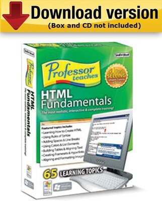 Professor Teaches HTML Fundamentals for Windows (1-User) [Download]