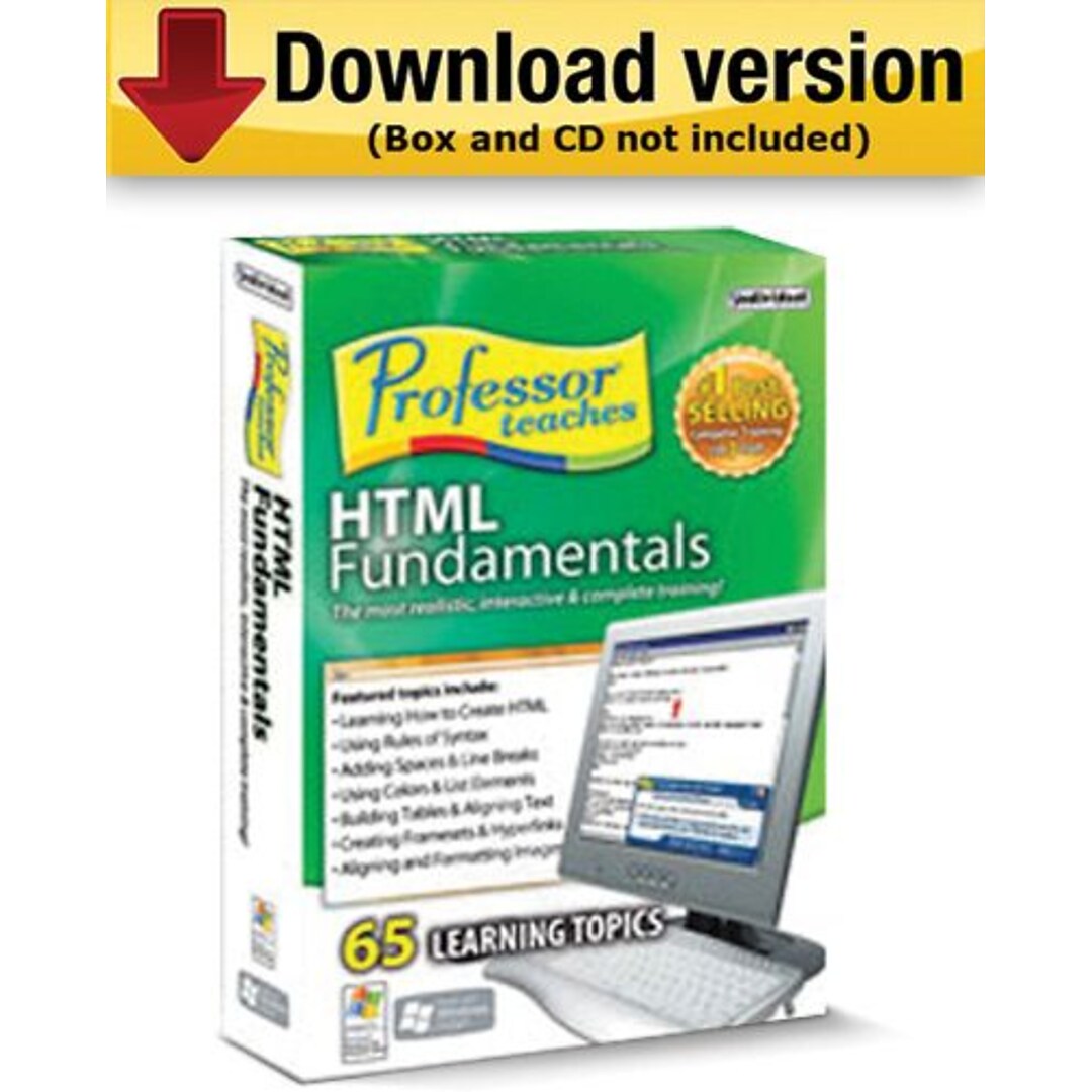 Professor Teaches HTML Fundamentals for Windows (1-User) [Download] | Quill .com