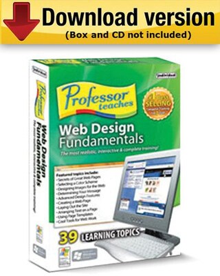 Professor Teaches Web Design Fundamentals for Windows (1-User) [Download]