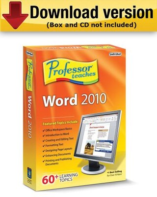 Professor Teaches Word 2010 for Windows (1-User)  [Download]