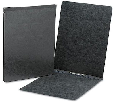 Smead Premium Pressboard 2-Prong Report Cover, Legal Size, Black, 25/Box (81733)