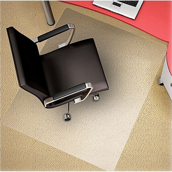 Deflecto Polycarbonate Chair Mat, 45W x 53L, Rectangular (DEFCM11242PC)