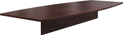 HON Preside Boat-Shaped Conference Table Top, 120 W x 48 D, Mahogany (HONT12048PNN)