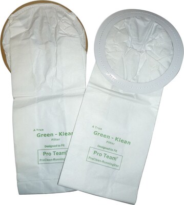 Green Klean® Replacement Vacuum Bags Fit Proteam ProClean, QuietPro-CN, Sequoia, & RunningVac Vacuums, 10/pk