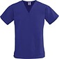 Medline ComfortEase Ladies Two-pockets V-neck Scrub Tops, Purple, Large