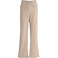 ComfortEase™ Ladies Drawstring and Elastic Waist Cargo Scrub Pants, Khaki, Large, Reg Length