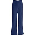 ComfortEase™ Ladies Drawstring and Elastic Waist Cargo Scrub Pants, Midnight Blue, Large, Reg Length