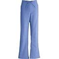 ComfortEase™ Ladies Drawstring and Elastic Waist Cargo Scrub Pants, Ceil Blue, XL, Reg Length