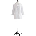 Medline Ladies Staff Length Classic Lab Coats, White, 20 Size