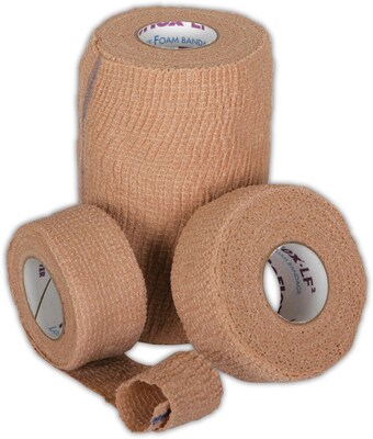 Co-Flex® LF2 Latex-free Non-sterile Cohesive Bandages, Tan, 5 yds L x 1" W, 30/Pack