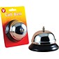 Hygloss Metal Desk Call Bell, 3.5" Base, Silver (HYG61500)