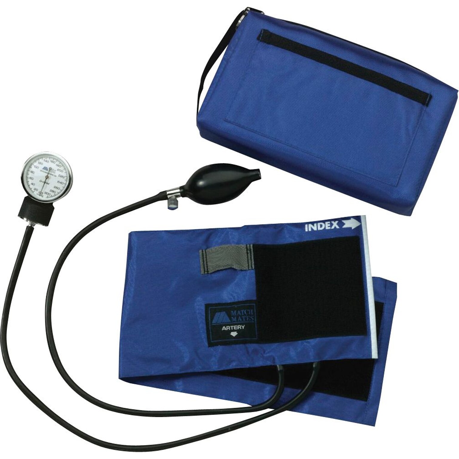 Medline Compli-Mates Aneroid Sphygmomanometers, Red, Adult