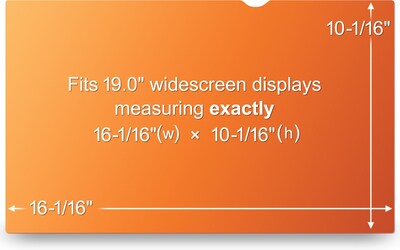 3M™ Gold Privacy Filter for 18.95 Widescreen Monitor (16:10)
