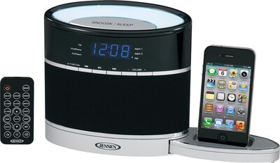 Jensen® Radios; JIMS-185I Dual-Alarm Clock Radio; With iPod® Docking Station