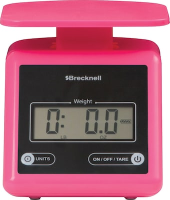 Brecknell PS-7 Electronic Postal Scale, Pink, Up to 7lb. Capacity