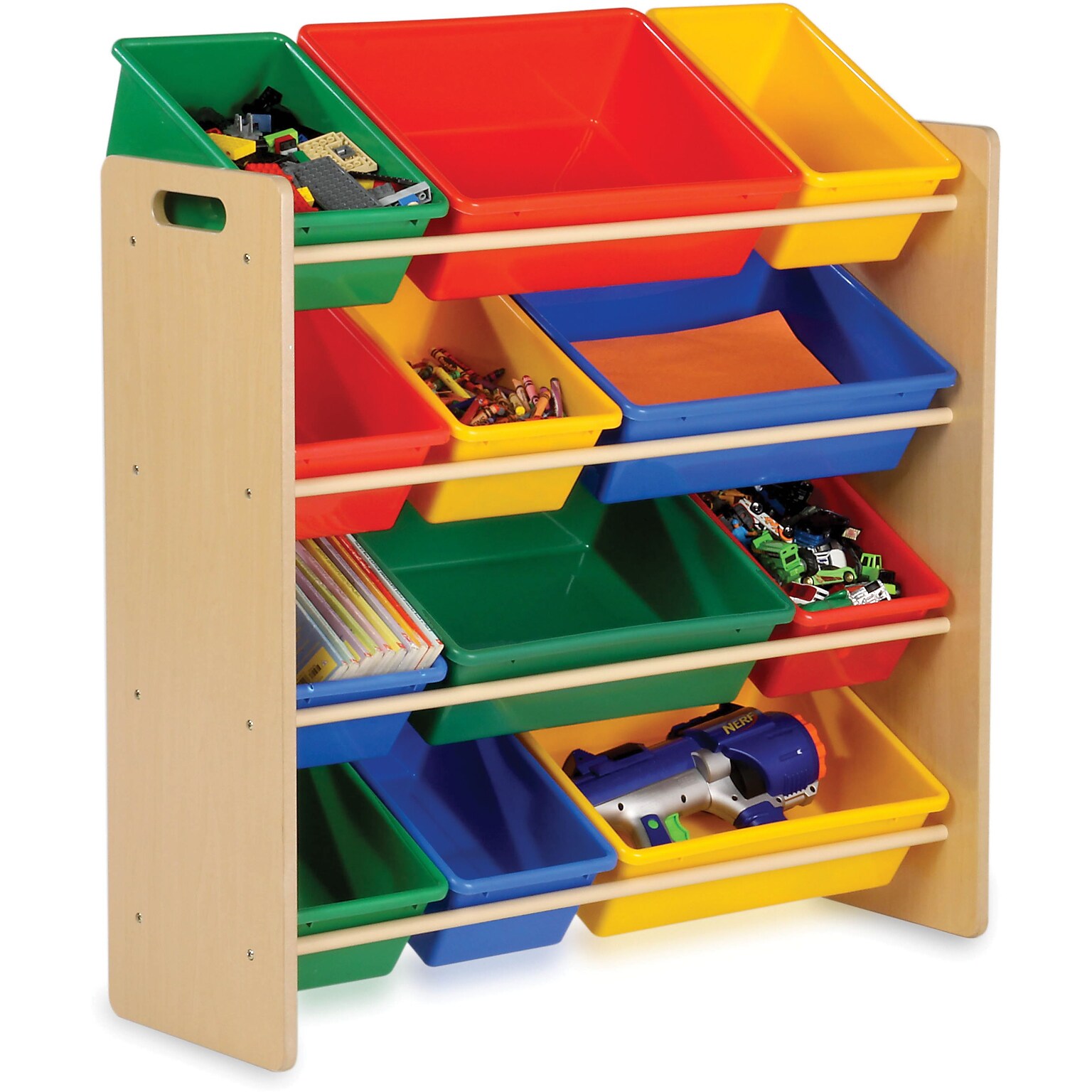Honey Can Do Kids 259.09 Qt. Open Lid Storage Organizer, Assorted Colors (SRT-01602)