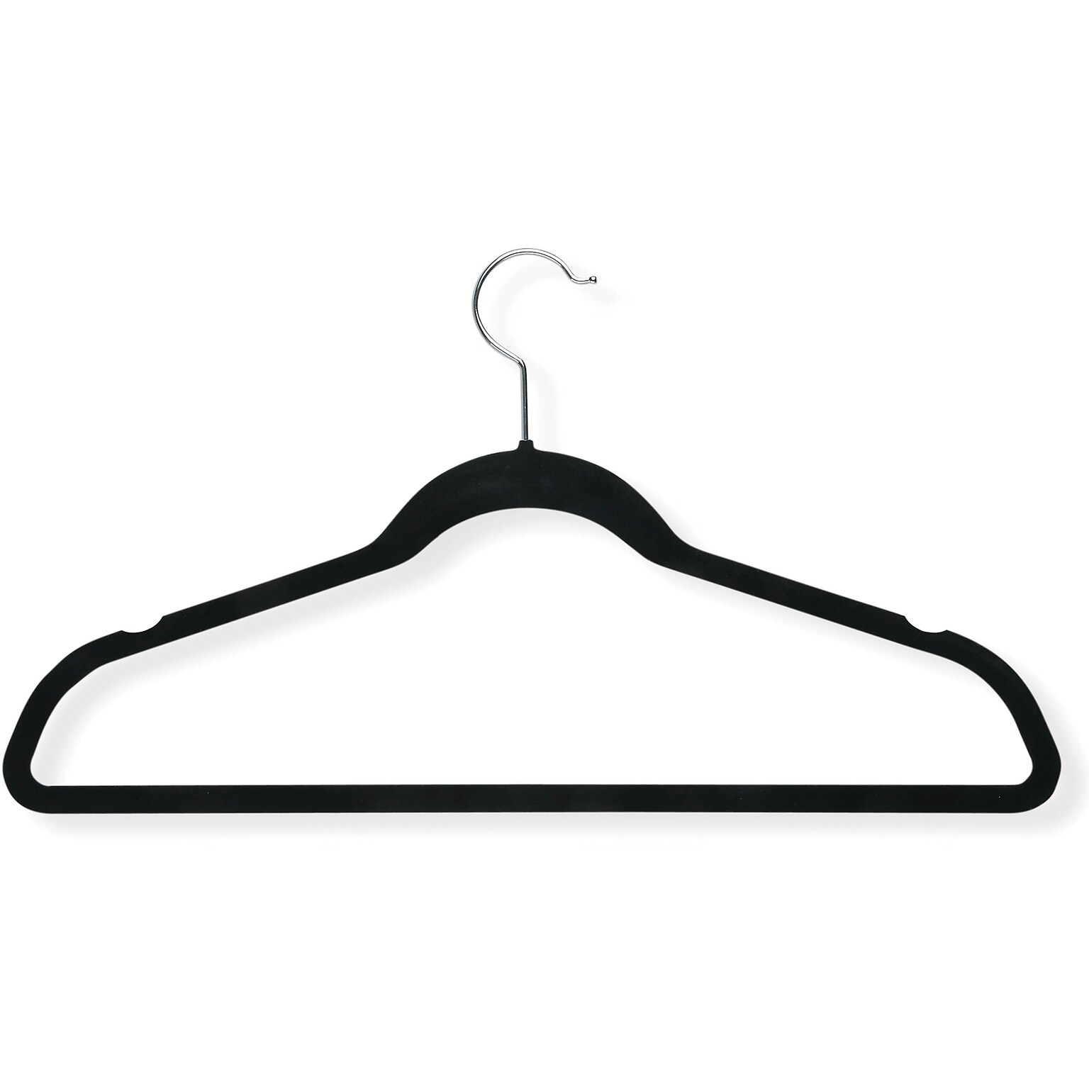 Honey Can Do Velvet Touch Suit Hangers, Black, 50/Pack (HNG-01884)