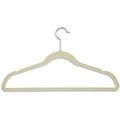 Honey Can Do 50 Pack Velvet Touch Suit Hangers, Ivory, 50/Pack