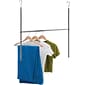 Honey Can Do 22.325" x 1" Adjustable Hanging Closet Rod, Chrome, Steel (HNG-09071)