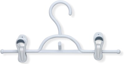 Honey Can Do Plastic Clothes Hangers, White, 12/Pack (HNG-09043)