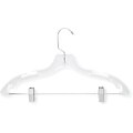 Honey Can Do 12 Pack Crystal Suit Hanger with Clip, 12/Pack