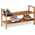 Honey Can Do 2-Tier Bamboo Shoe Shelf