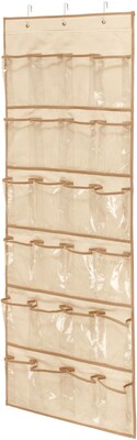 Honey Can Do 24 Pocket Otd Shoe Organizer, Beige