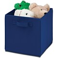 Honey Can Do 4 Pack Non-Woven Foldable Cube, Blue