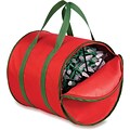 Honey Can Do Christmas Light Storage Bag, red/green trim (SFT-02104)
