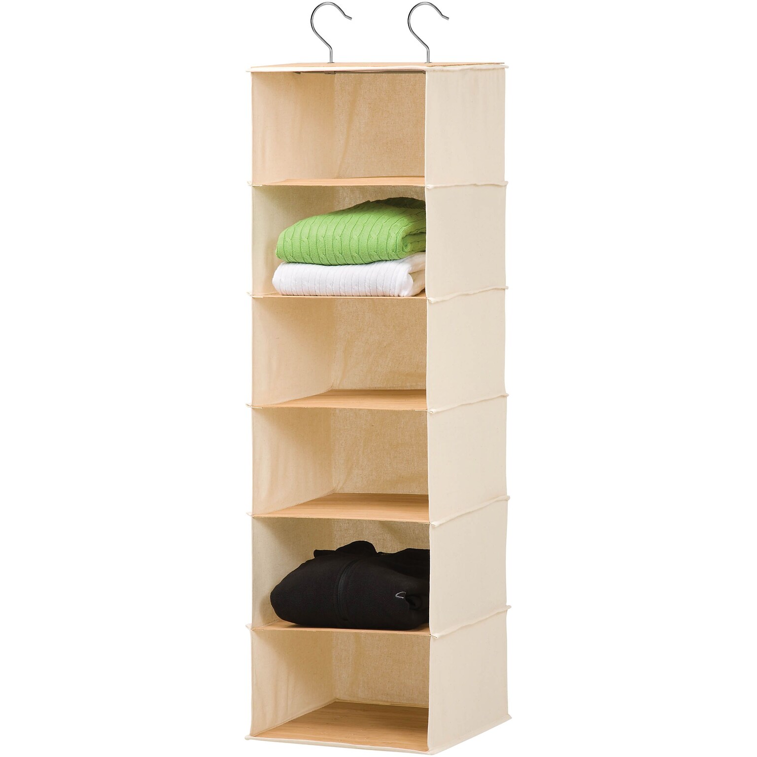 Honey Can Do 6 Shelf Bamboo Hanging Organizer