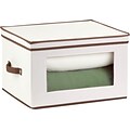 Honey Can Do Natural Canvas Tall Window Storage Chest