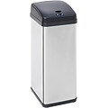 Honey Can Do 12.7 gal. Stainless Steel Sensor Trash Can, Silver