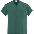 Angelstat® Unisex 2-pocket A-Stat Reversible Vneck Scrub Top,Hunter Green,AngelicaColor-coding,Small