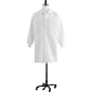 Medline Unisex Knee Length Knit Cuff Lab Coats, White, Large