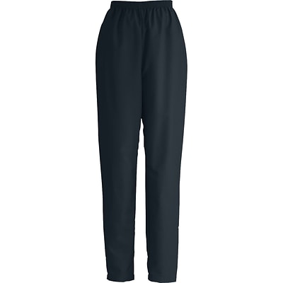 Medline ComfortEase Ladies Elastic Scrub Pants, Black, Medium, Regular Length | Quill