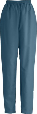 Medline ComfortEase Ladies Elastic Scrub Pants, Caribbean Blue, Medium, Regular Length