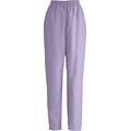 Medline ComfortEase Ladies Elastic Scrub Pants, Lavender, XL, Regular Length