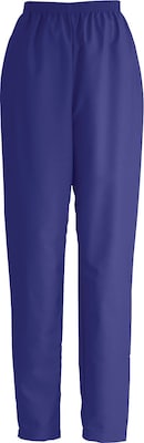 Medline ComfortEase Ladies Elastic Scrub Pants, Purple, Medium, Regular Length