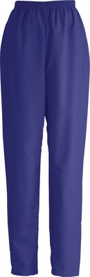 Medline ComfortEase Ladies Elastic Scrub Pants, Purple, Medium, Regular Length | Quill