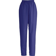 Medline ComfortEase Ladies Elastic Scrub Pants, Purple, Medium, Regular Length