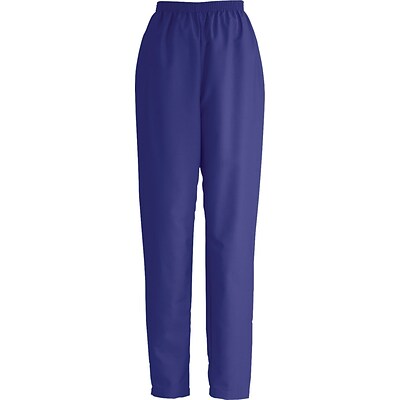 Medline ComfortEase Ladies Elastic Scrub Pants, Purple, Medium, Regular Length | Quill