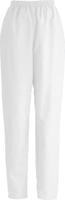 ComfortEase™ Ladies Elastic Scrub Pants, White, XL, Regular Length