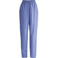 ComfortEase™ Ladies Elastic Scrub Pants, Ceil Blue, Small, Petite Length