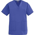 Angelstat® Ladies Two-pockets V-neck Scrub Tops, Regal Purple, Small