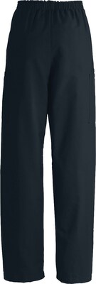 Medline ComfortEase Unisex Elastic Cargo Scrub Pants, Black, Medium, Medium Length