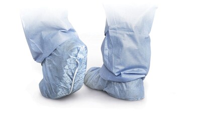 Medline Non-skid Shoe Covers, Blue, 200/Pack