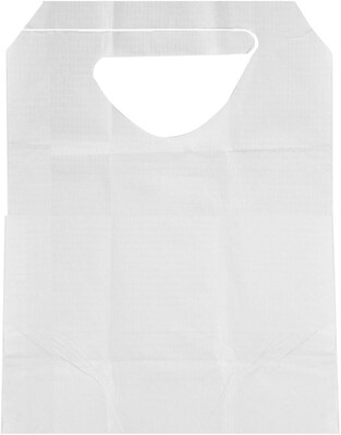 Medline Disposable Ties Adult Bibs, White, 300/Case