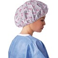 Pro Series® Bouffant Caps, Pink Ribbon, Regular/Large, 500/Case