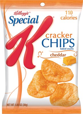 Kelloggs® Special K® Cracker Chips, Cheddar, 6 Bags/Box